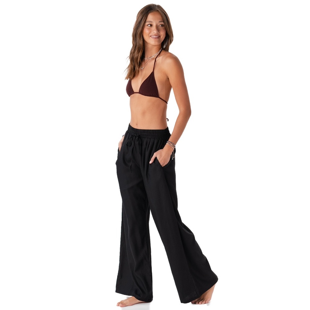 O'Neill Black Wide-Leg Pants